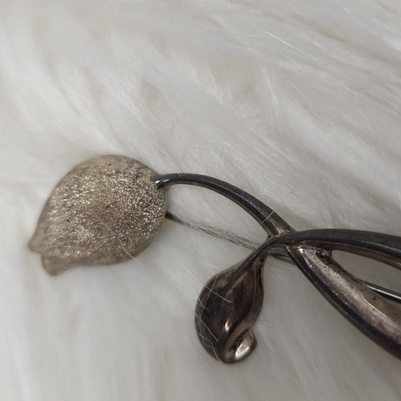 Tulip pin 925 vintage pin - Picture 2 of 4